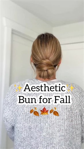 ✨Aesthetic✨Low bun updo for fall! Perfect for medium and long hair 🩷who wants to see more fall hairstyles? 🙋🏼‍♀️ | Lainey Ostrom