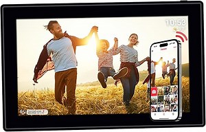 Rollei Smart Frame WiFi 150 Digitaler Bilderrahmen 15,6 Zoll Frameo WLAN Digital Photo Frame 1920x1080 IPS Touchscreen 32GB Speicher Schwarz Digitaler-Bilderrahmen-Digitale-Elektronischer-Fotorahmen