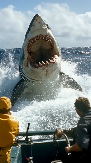 Shark Chase: A Battle for Survival on the High Seas 🦈🚤 #ocean #Shark #fishing #sharkattack #fishingstyle #sharktank #sharks #fishingislife #animals #sharkfishing | Fishing life