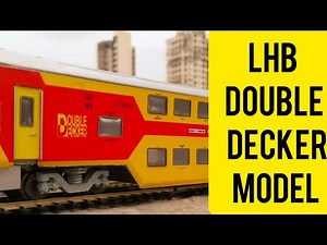 Double Decker Train Model Set in HO Scale | Indian Railway