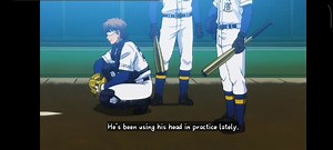The moment Sawamura himself didn't realize that he has overcame his yips. 📌Ace of Diamond Season 2 Episode 10 | Diamond no Ace