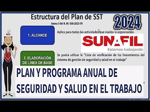 PLAN y PROGRAMA ANUAL DE SEGURIDAD Y SALUD EN EL TRABAJO. SST. SUNAFIL PERU 2024