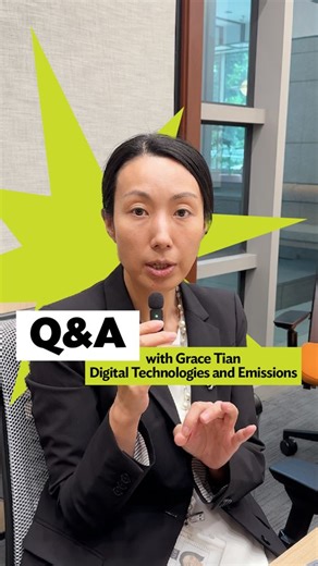 ADB’s Grace Tian explains how digital technologies impact emissions and how they can be used to boost resilience in Asia and the Pacific. | Asian Development Bank