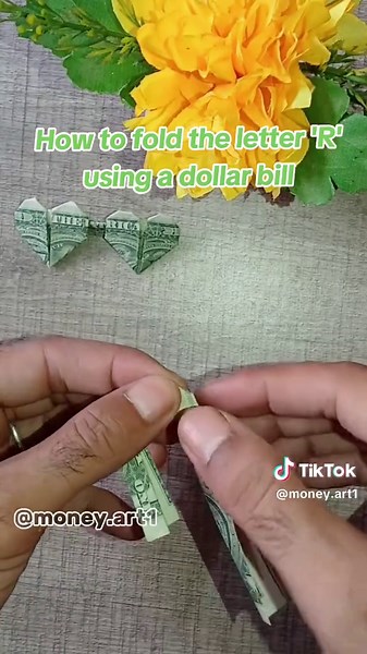 Create the Letter 'R' with a Dollar Bill Origami