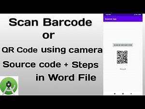 Scan Barcode & QR Code Using Camera |Android Studio Tutorial |Android Barcode Scanner App |