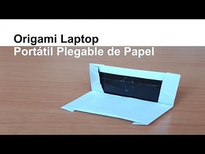 How to Make an Origami Laptop DIY Handmade Pc 💻- Cómo Hacer un Ordenador de Papel