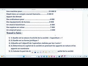bac économie : gestion : Chapitre n°1 : Module évaluation consolidation