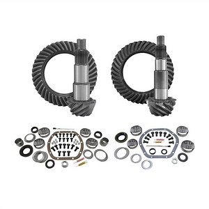 Yukon Gear & Axle  Front & Rear Ring and Pinion with Master Install Kits for Jeep Wrangler JK with Dana 30 Front / Dana 44 Rear