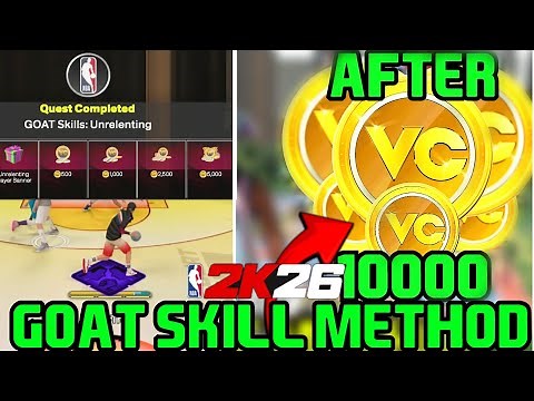 NBA 2K26 CRAZY GOAT SKILLS VC METHOD!