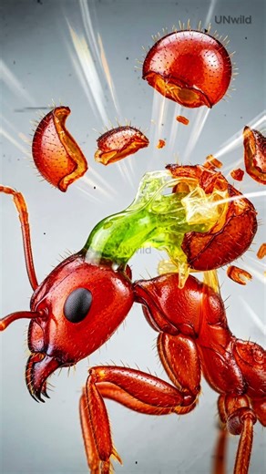 Exploding Ant Defense Secret#viral #shorts #short #facts #wildlife #lion #survival #ytshorts #yt