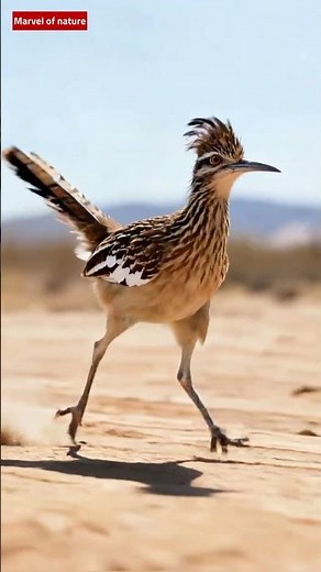 Greater Roadrunner: The Fastest Bird on Foot! 🏃‍♂️🐦 #birds #wildlife #wildlifefacts #nature