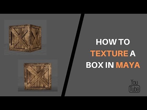 How to texture a Wooden box in Maya