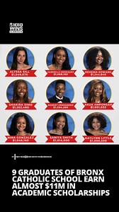 🎓💸 Nine new graduates of the Bronx's Cardinal Spellman Catholic high school have proved their smarts by earning over $1 million each in merit-based scholarships to elite schools across the county, including Ivy Leagues. Dierdre Gibbons, the school's director of admissions, said that the kids spent countless hours applying to earn scholarships on top of their academics and extracurriculars. According to her they are not just bright, but well-rounded as well. "They're managers for sports teams, 