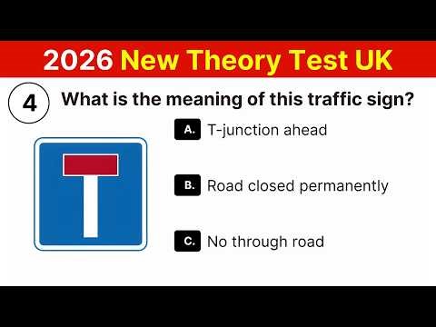 UK Driving Theory Test 2026 | Traffic Road Signs & Symbols | 25 DVSA Must-Know Questions | Test 4