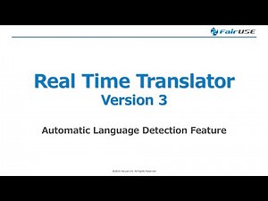 Real Time Translator - Automatic Language Detection Feature