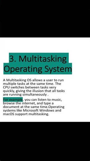 Excel Tutorial: operating system and its type . #computer #computereducation