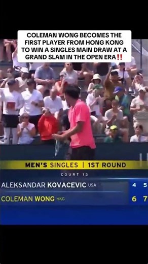 History for Coleman Wong 👏