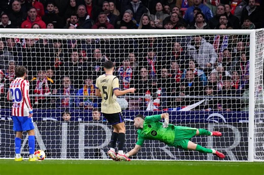 Goalkeeper's gaffe as Barcelona concedes four goals in 1st half in big Copa loss to Atletico