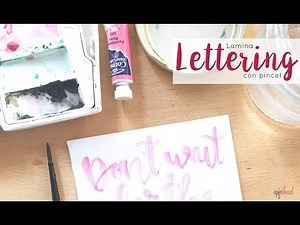 Lettering con pincel