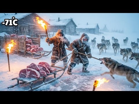 Wolf Pack Siege at −71°C: Trapped Village in Yakutia Blizzard (True Survival)