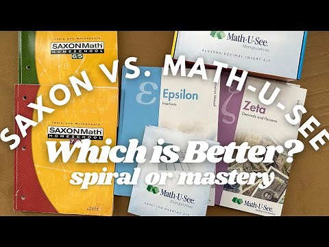 SAXON MATH 6/5 & 7/6 VS MATH U SEE EPSILON & ZETA REVIEW// SPIRAL VS MASTERY MATH CURRICULUM