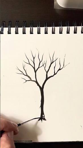 Paint REALISTIC Birch Trees in 30 Seconds 🎨