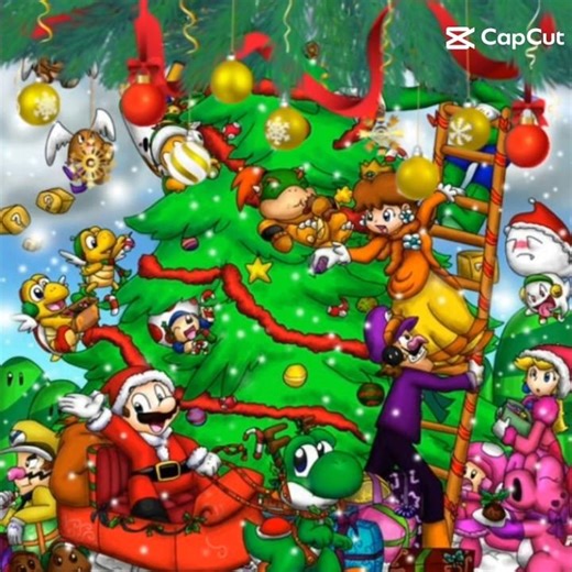 tomorrow is Christmas! #supermariobros #marioedit #mariofangame #winter #christmas #merrychristmas