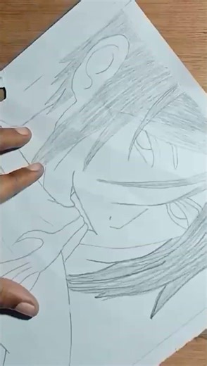 Sebastian Michaelis Sketch Tutorial 😈 #shorts