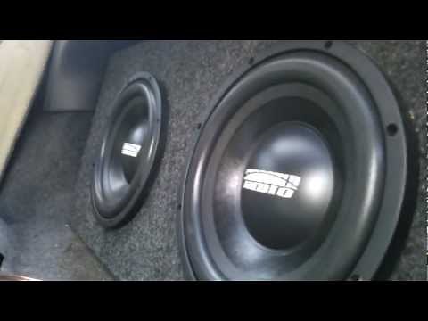 2 E-series 10 inch sundown subs on 1200 watt Hifonics amp