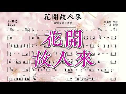 《花開故人來》譚偉海笛子演奏 ❤【動態簡譜】