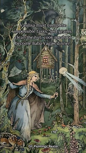 Vasilisa the Beautiful by Ivan Bilibin, early 20th century, #painting #art #history