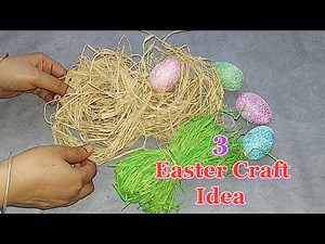 3 Budget friendly spring/Easter craft idea made with simple materials | DIY Easter craft idea 🐰35