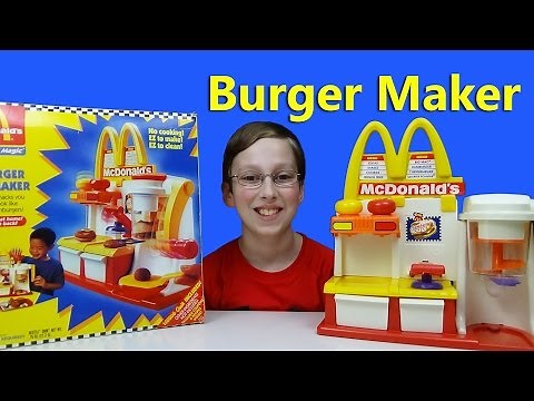 MCDONALD'S HAMBURGER MAKER - HAPPY MEAL MAGIC HAMBURGER SNACK SET | COLLINTV