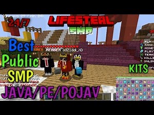 🔥 New Best Public Lifesteal SMP Minecraft 1.21 | Cracked 24/7 Server | Java + PE | Free To Join 🎮