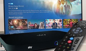 Sky Q explain simple way to navigate the home screen