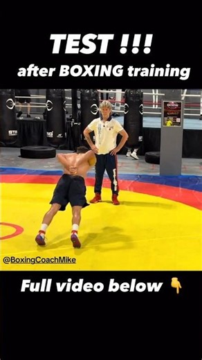 Coach Mike’s Test after Boxing Workout!!! #shorts