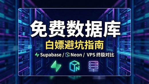 白嫖数据库全攻略：从Supabase到自建VPS，谁才是真正的性价比之王？