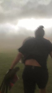 83K views · 160 reactions | Getting caught in the gust front in West Fargo! These players were likely faced with some fierce winds and some free exfoliation from the dirt Monday night. It's a good reminder to get off the field as soon as you see approaching storm clouds. Even better, have a way to be alerted to a severe storm before they approach. Thanks, Jafrah Erfle, for sharing! #VNLFirstAlert | Lisa Green | Facebook