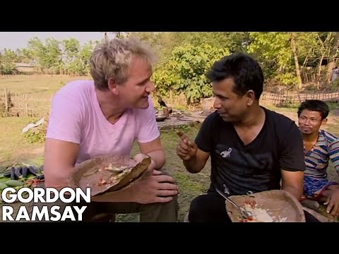 Gordon Ramsay Learns How To Make A Fresh Water Fish Curry | Gordon's Great Escape