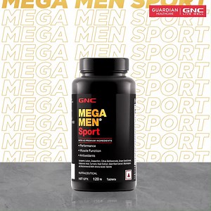 Are sore muscles and fatigue stopping you from performing your best?🤔 We have got a solution for you that not only fights them but also helps elevate your performance👀 GNC Mega Men Sport Multivitamin: -Contains 43 superior and premium quality essential nutrients - Prevents the body from free radicals generated during your workout. - Supports muscles by providing the right electrolytes -Has various component that helps enhance your performance. P.S.- It comes with an easy to swallow and digest 
