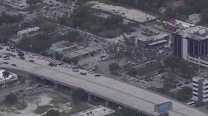 9.7K views · 39 reactions | Miami-Dade police are heading off a large crowd of protesters in the Wynwood area. Police say the entrance to I-195 at Biscayne Boulevard & 38th Street is closed: https://bit.ly/374nRqs | CBS 12 News | Facebook