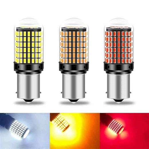 LED Parking Brake Bulb Canbus 12V 3014 144SMD PY21W 1156 1157 BAU15S BA15S BAY15D Reverse Turn Signal Light for Car