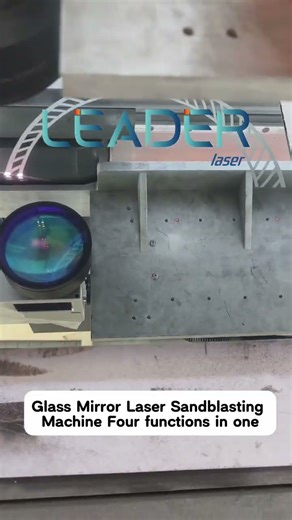 Glass Laser Sandblasting Engraving Machine for Mirror Decoration #glass #mirrors #glasscutting