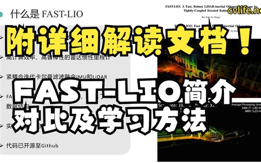 香港大学开源FAST-LIO简介，对比及学习方法（附详细解读文档！）