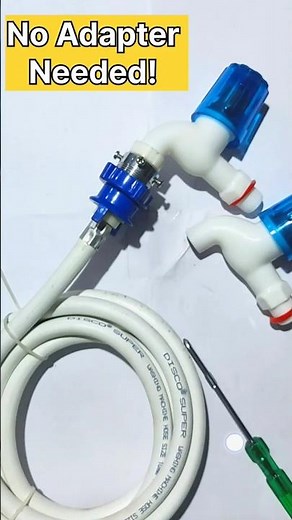 No Adaptor Needed! Fit Washing Machine Pipe to Tap in Seconds! 😲💧 #DIY #Shorts
