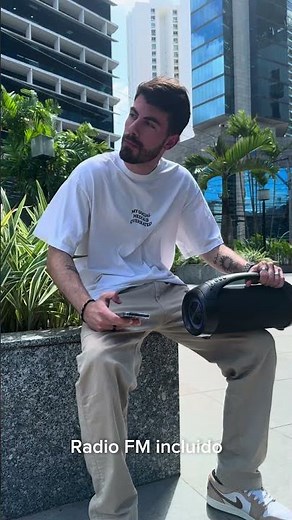 Parlante Portátil Aiwa Boombox AWS600BT Bluetooth Waterproof Negro