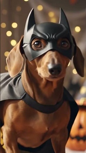 The Dachshund Knight: Batman Dog Saves Halloween!