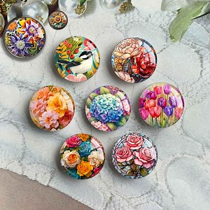 Flowers Cabochon, Floral Image Glass Dome, Hydrangea Picture Cameo, 10mm 12mm 14mm 16mm 18mm 20mm 25mm 30mm 35mm 40mm Glass Charms (FJ5466 ) - Etsy