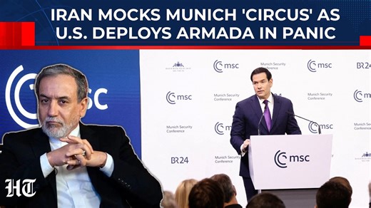 🎥#WATCH | Iran has unleashed a searing attack on the Munich Security Conference, branding it an anti‑Iran “Munich Circus” and mocking Europe as geopolitically “irrelevant” just as Donald Trump ramps up regime‑change rhetoric and sends a second US armada into the region. Foreign Minister Abbas Araghchi blasted organizers for freezing out Iranian officials while giving a platform to exiled prince Reza Pahlavi-whose calls for tougher Western pressure and even military action he framed as proof tha