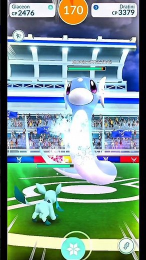 DRATINI SOLO RAID! 🐉🔥 Can I Defeat It Alone? | Pokémon GO #shorts